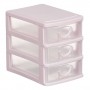 Cutie Beauty Case CB05CC pentru Accesorii cu 3 sertare mica, art MJ 1229025 Roz